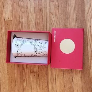 Starbucks Ceramic Tumbler Black & Ivory